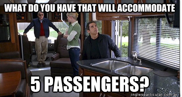 Qué puede ofrecernos para 5 pasajeros?